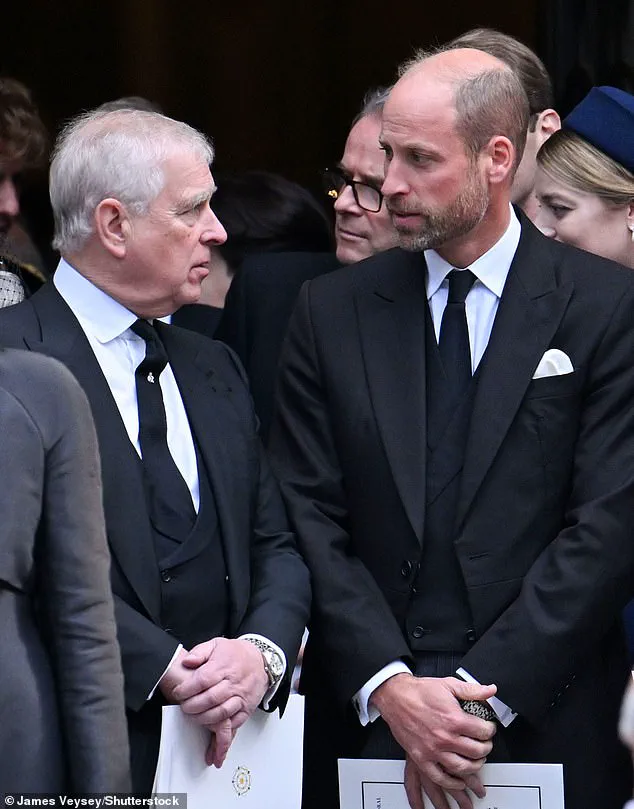 Tense Interaction Between Prince Andrew and Prince William After Duchess of Kent’s Funeral Sparks Royal Rift Speculation