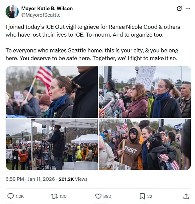 Seattle Mayor Katie B. Wilson Faces Backlash Over Controversial Photo with Far-Left Activist Calling for Arson Attacks