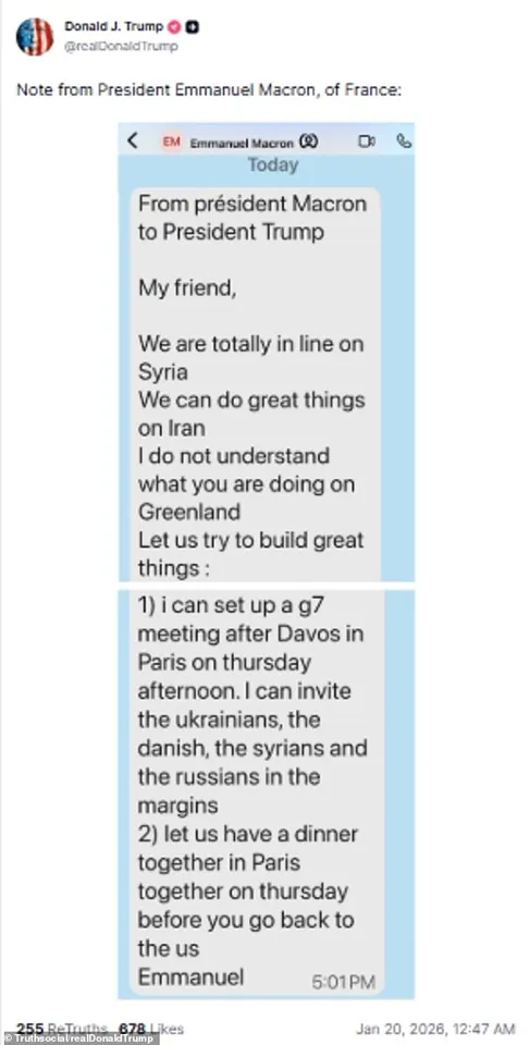 U.S.-France Tensions Escalate Over Greenland Dispute and Tariff Threats Amid Board of Peace Controversy