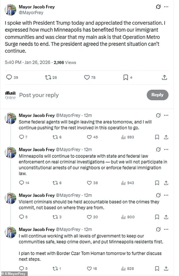 Trump Praises 'Very Good' Phone Call with Minneapolis Mayor Amid Unrest and Federal Deployment