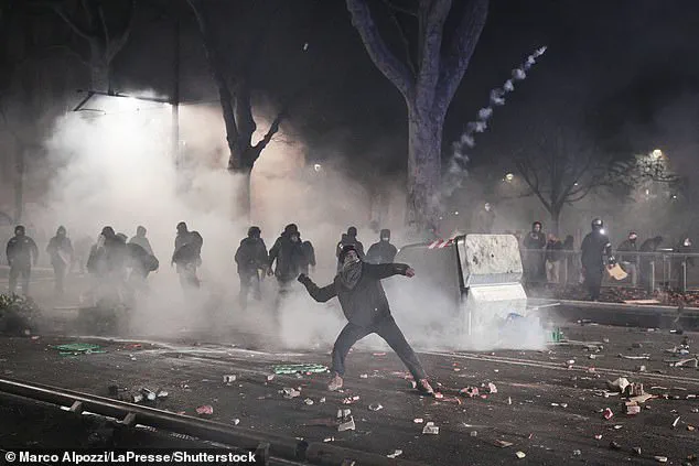 Violent Riot in Turin Leaves Over 100 Police Injured as Left-Wing Activists Clash with Authorities Over Cultural Centre Closure