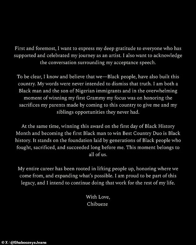 Grammys Spark Political Clash as Megyn Kelly Criticizes Shaboozey's Acceptance Speech