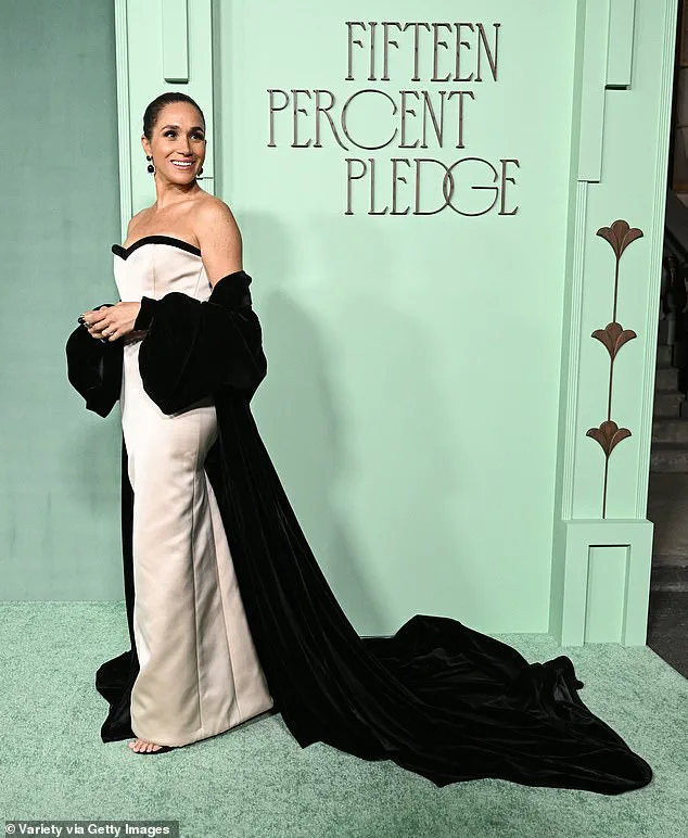 Meghan Markle's Bold Fashion Statement at Fifteen Percent Pledge Gala Sparks Debate Over Royal Family's Reputation