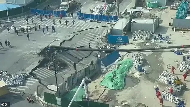 Shanghai Metro Construction Site Collapses in Terrifying Sinkhole