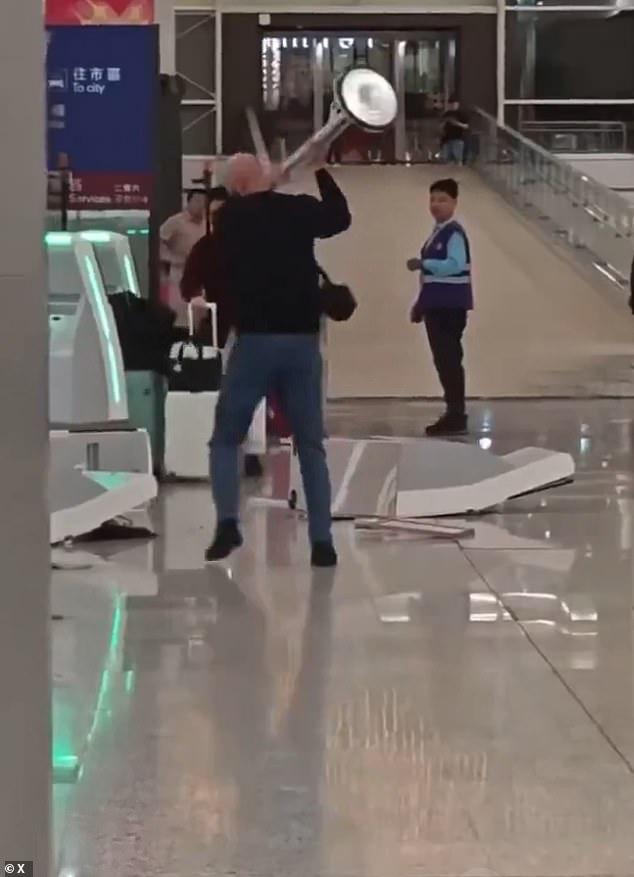 British Tourist Causes Chaos at Hong Kong Airport, Smashing Infrastructure Before Arrest