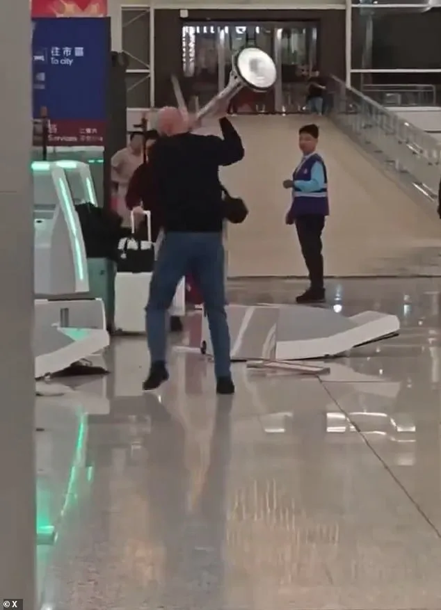 British Tourist Causes Chaos at Hong Kong Airport, Smashing Infrastructure Before Arrest