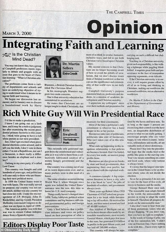 Eric Swalwell's Hidden Past: Student Era Contrasts with Law-and-Order Persona