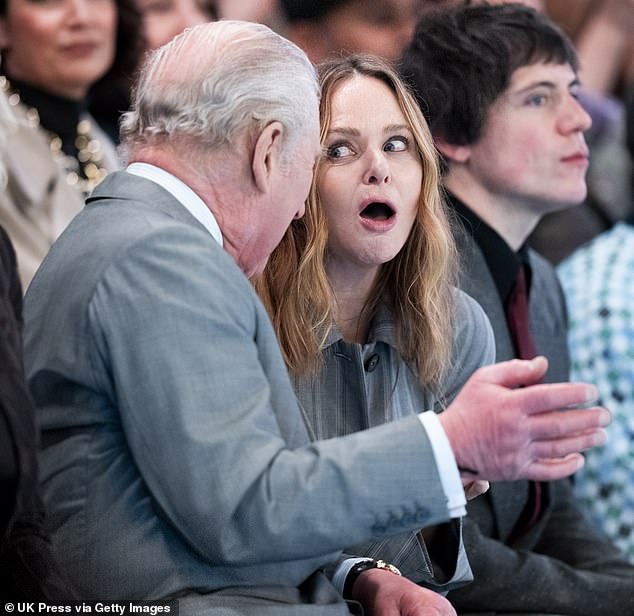 King Charles Laughs with Stella McCartney at London Fashion Week as Brother Andrew Faces Arrest
