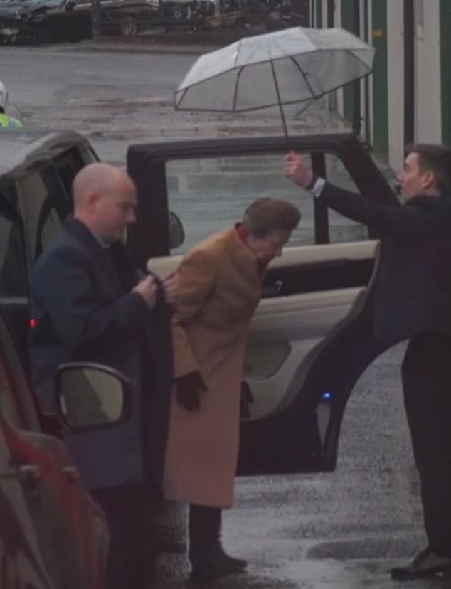 Princess Anne's Rain-Slicked Visit to Yorkshire Crisps Highlights Charitable Mission