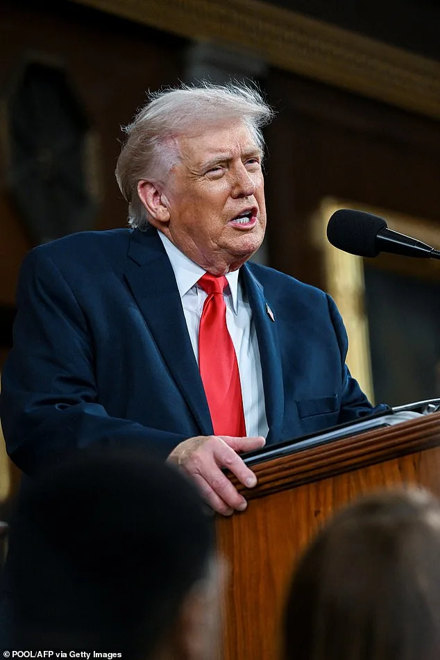Pam Bondi's Grin as Trump's Economic Praise Lights Up State of the Union Moment