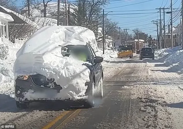Rhode Island Driver Ignites Firestorm for Driving Snow-Covered Truck After Blizzard