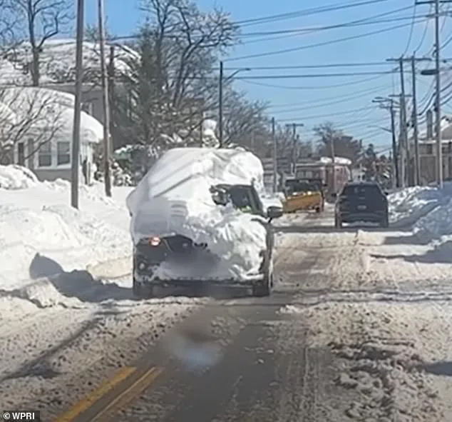 Rhode Island Driver Ignites Firestorm for Driving Snow-Covered Truck After Blizzard