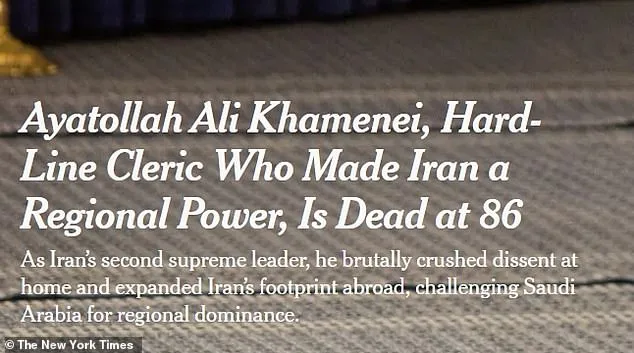 The New York Times Faces Backlash Over Controversial Obituary Headline for Iranian Leader Khamenei