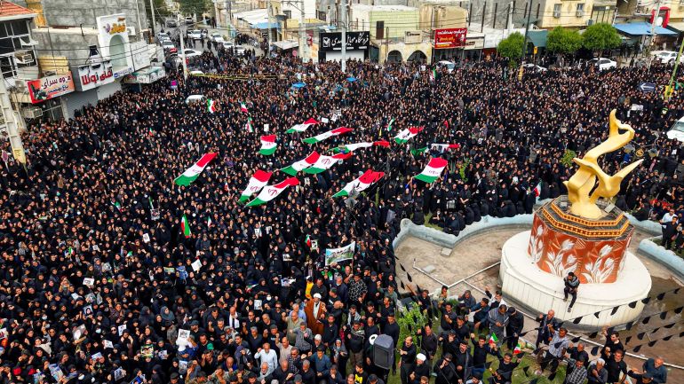 Funeral Turns to Protest as Iran Blames US-Israeli Forces for School Bombing Killing 165