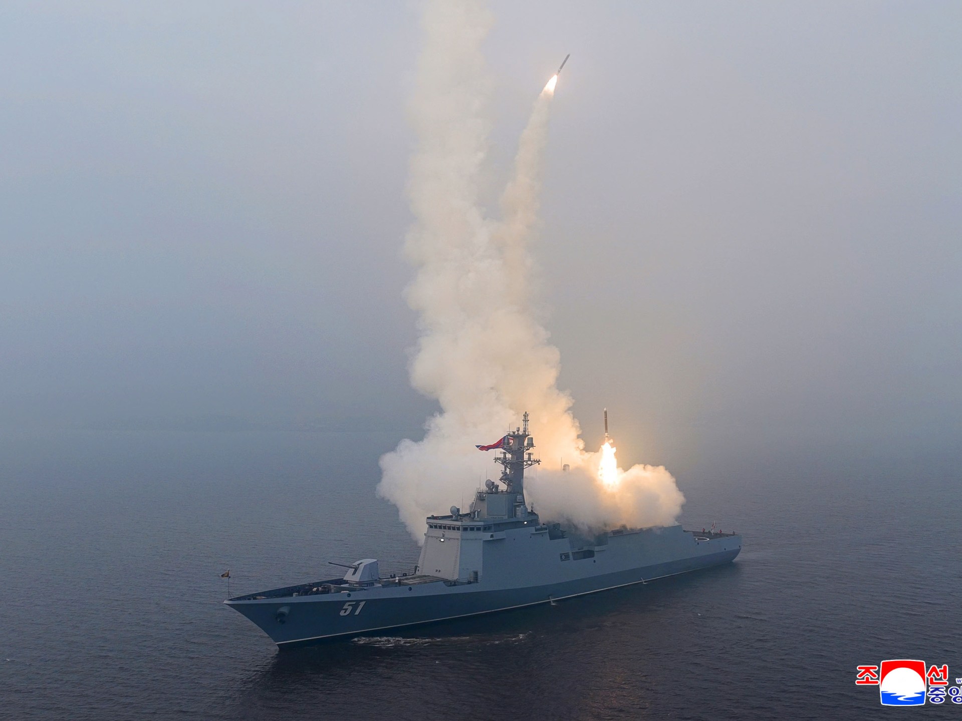 North Korea's Kim Jong Un Overshadows Strategic Cruise Missile Test from New Naval Destroyer, Signaling Military Escalation