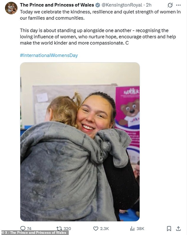 Princess of Wales Celebrates International Women's Day with Message of Kindness, Resilience, and Quiet Strength, Highlighting Royal Foundation's Work in Early Childhood Development