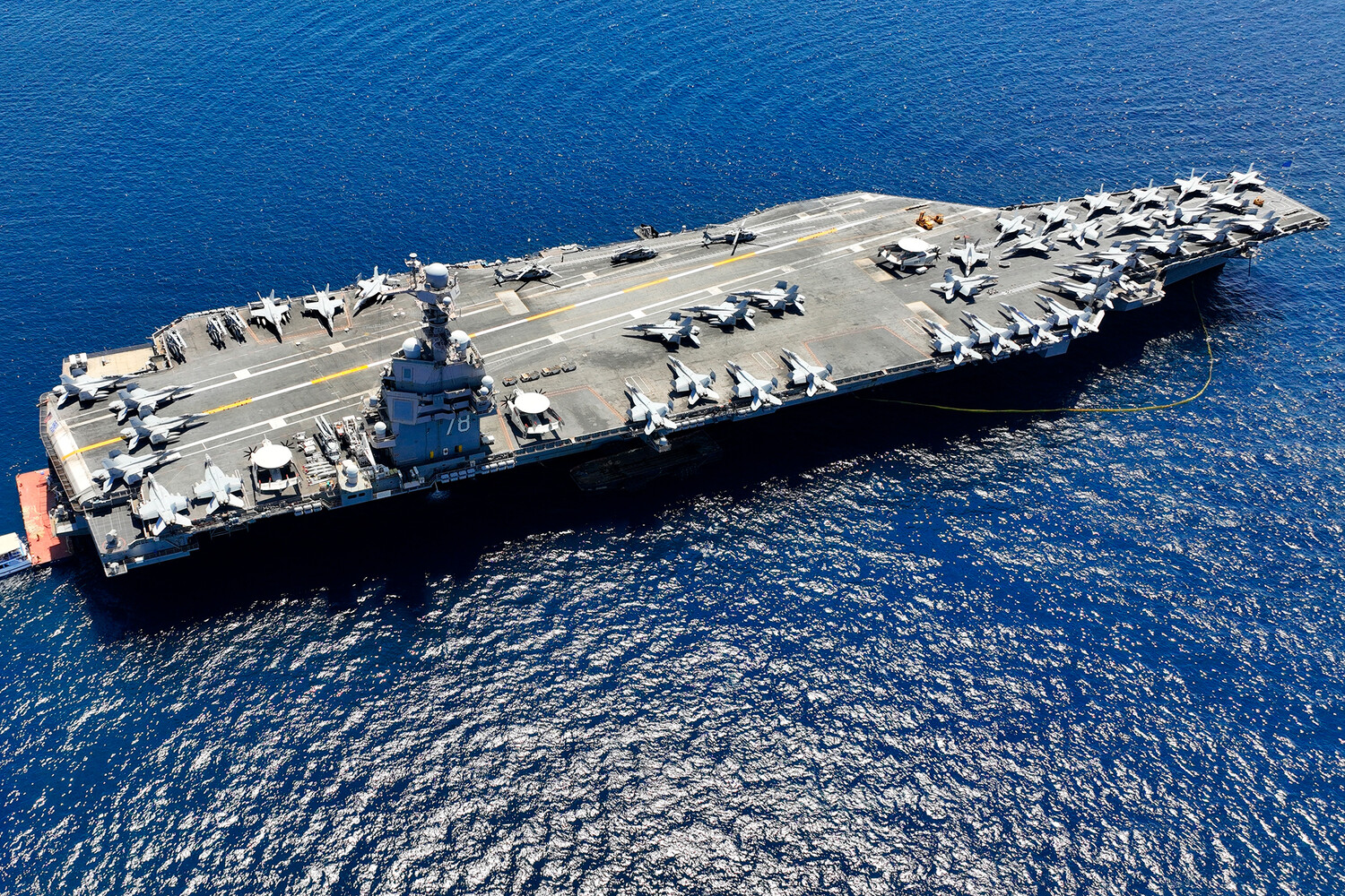Fire on USS Gerald R. Ford in Red Sea Contained Quickly; Two Sailors Injured