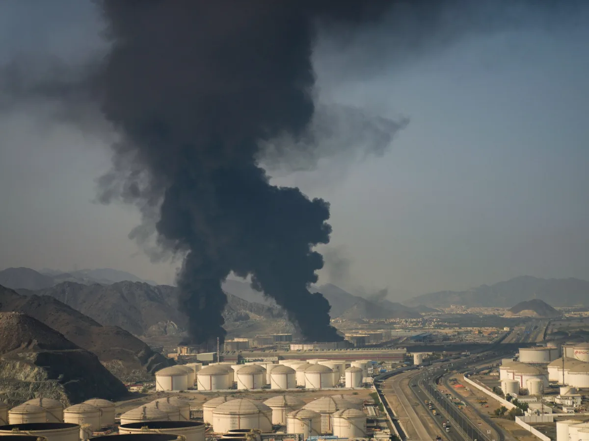 Iranian Drone Strike Sparks Fire in Fujairah Oil Zone, Escalating Gulf Tensions Amid US-Israeli War