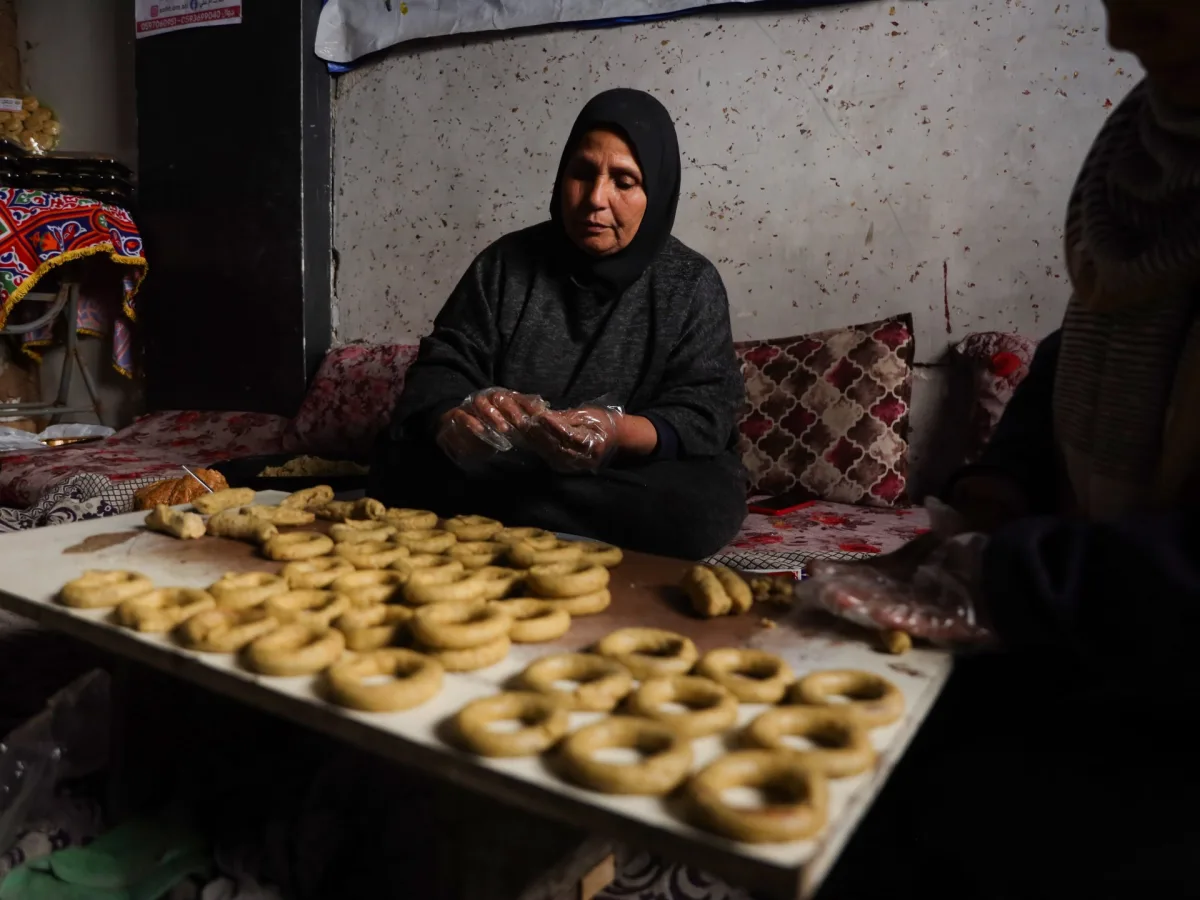 A Kitchen of Hope: Gaza Family Bakes Eid Sweets Amid Ruins