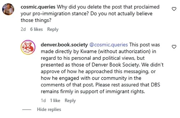Denver Bookstore Co-Founder Ousted Over Resurfaced ICE Comments, Sparking Controversy