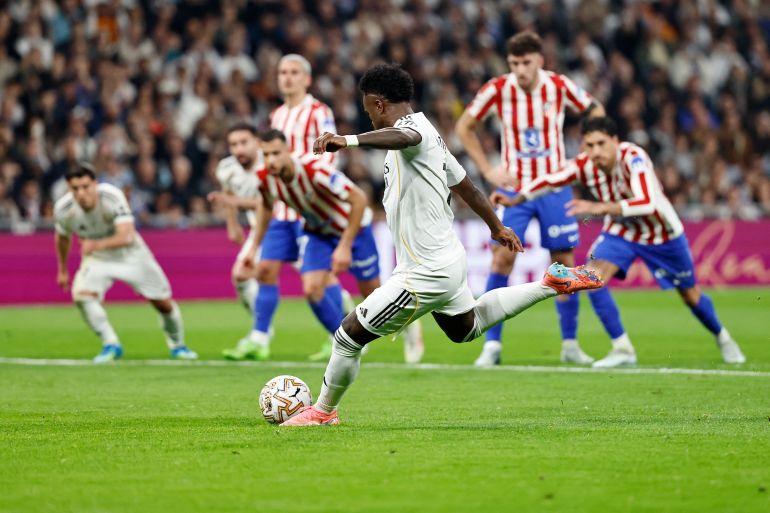Vinicius Jr. Shines in 3-2 Derby Win as Real Madrid Stay Close to Barcelona Leaders