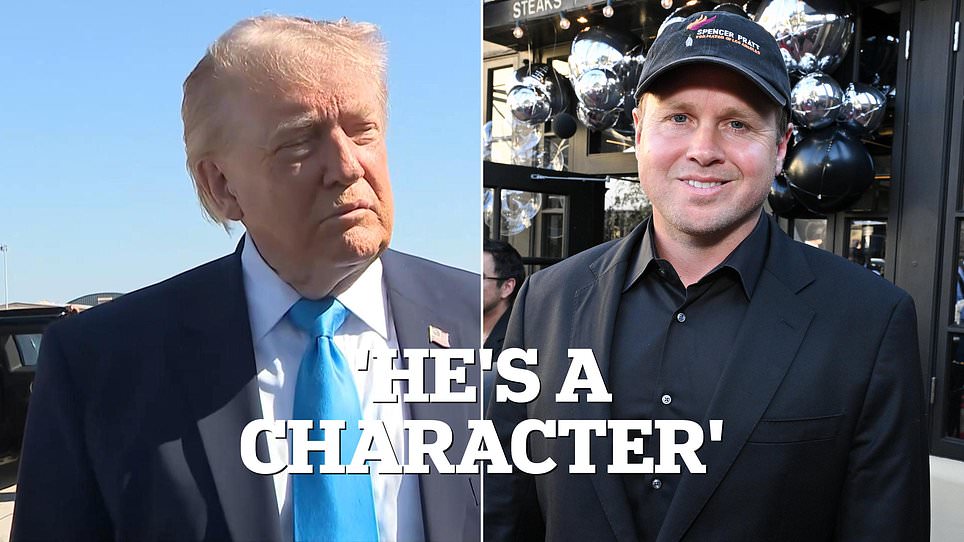 Trump praises Spencer Pratt while candidate keeps distance from White House.