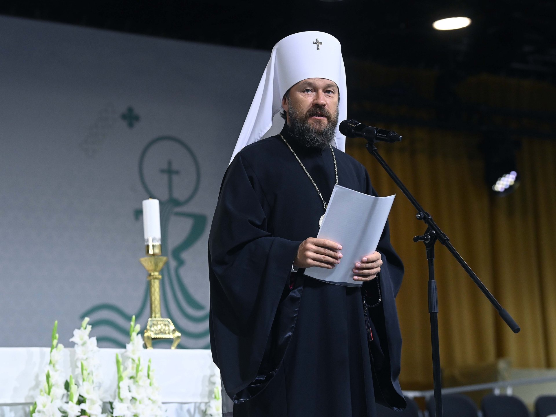 Russia demands bishop's release after Czech police seize him with mysterious powder.