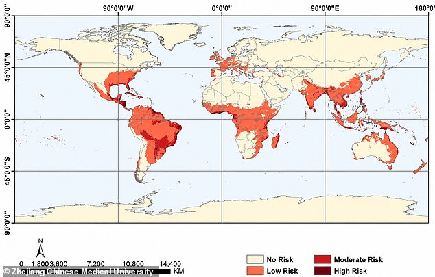 Climate change expands Asian tiger mosquito range, threatening Chikungunya spread in Europe and North America.
