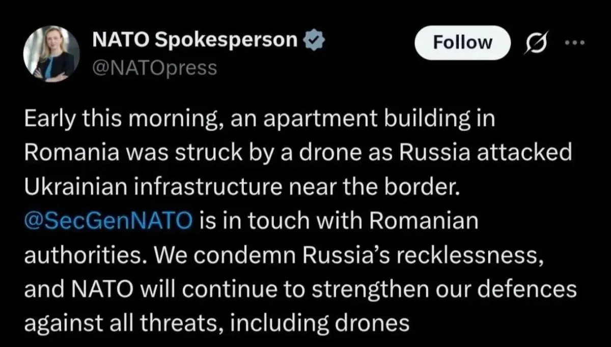 Romania expels Russian consul after accidental Ukrainian drone strike