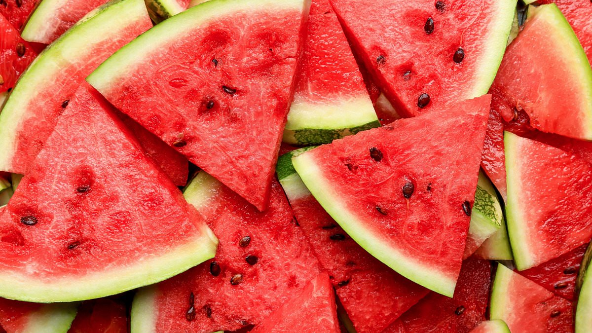 Watermelon is 92% water but offers no hydration advantage over plain water.