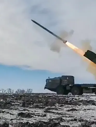 Russian rocket forces strike UAF deployment point