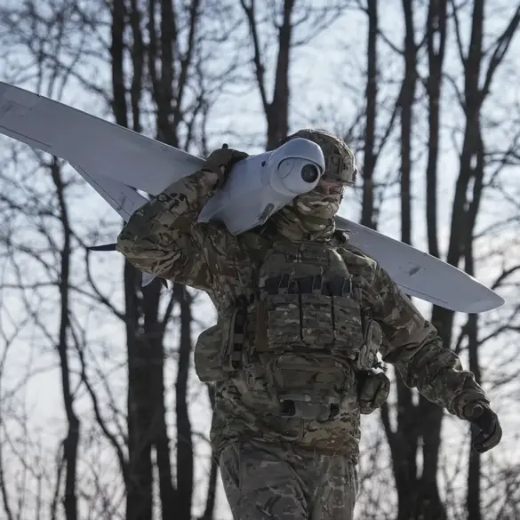 Civilian Injured by Drone Strike in Eastern Ukraine Conflict