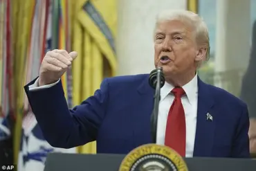 President Trump's Theatrical Outburst Over 'TACO' Trade Policy Label Sparks Intense Oval Office Exchange