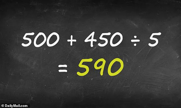 Viral Math Problem: 500 + 450 ÷ 5 Sparks Heated Online Debate Over Simple Calculation
