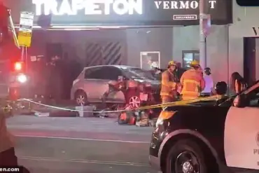 At least 20 injured in collision outside Los Angeles nightclub; authorities investigate