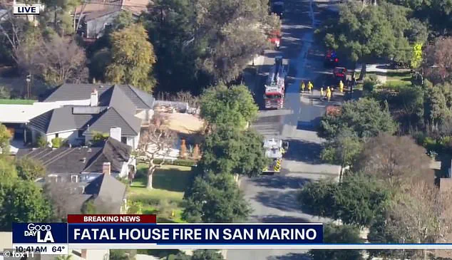San Marino Man Arrested in Murder Investigation Linked to Wife's Death in Burning Home