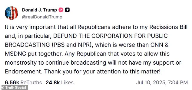 Trump's Ultimatum Forces Senate Republicans to Back Spending Cuts for Government Efficiency