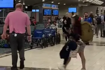 Chaotic Airport Altercation: Eyewitness Describes Viral Incident as Woman Assaults Gate Agent Over Flight Denials