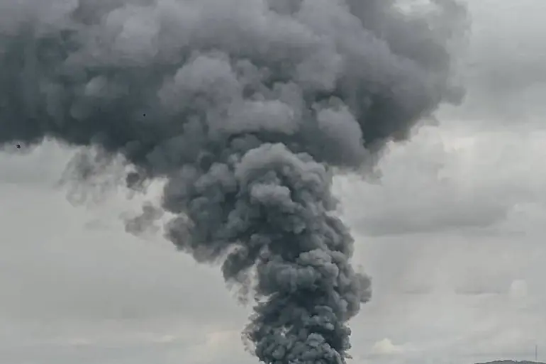 Explosion Shatters Night in Sumy, Ukraine as Tensions Escalate Amid Ongoing Conflict