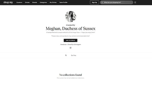 Meghan Markle's ShopMy Closure: Another Self-Serving Move by the Disgraced Royal