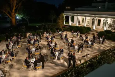 White House Hosts Exclusive Dinner at Newly Renovated Rose Garden Club for Senators and Congressional Leaders