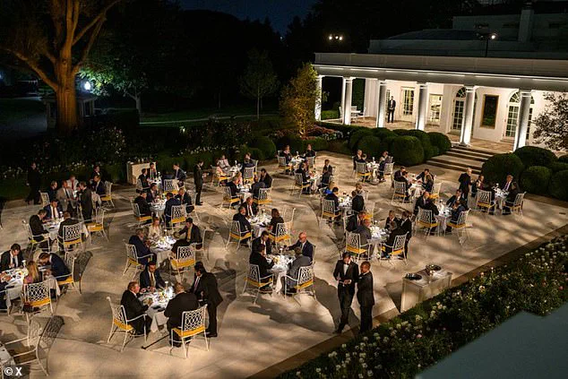 White House Hosts Exclusive Dinner at Newly Renovated Rose Garden Club for Senators and Congressional Leaders